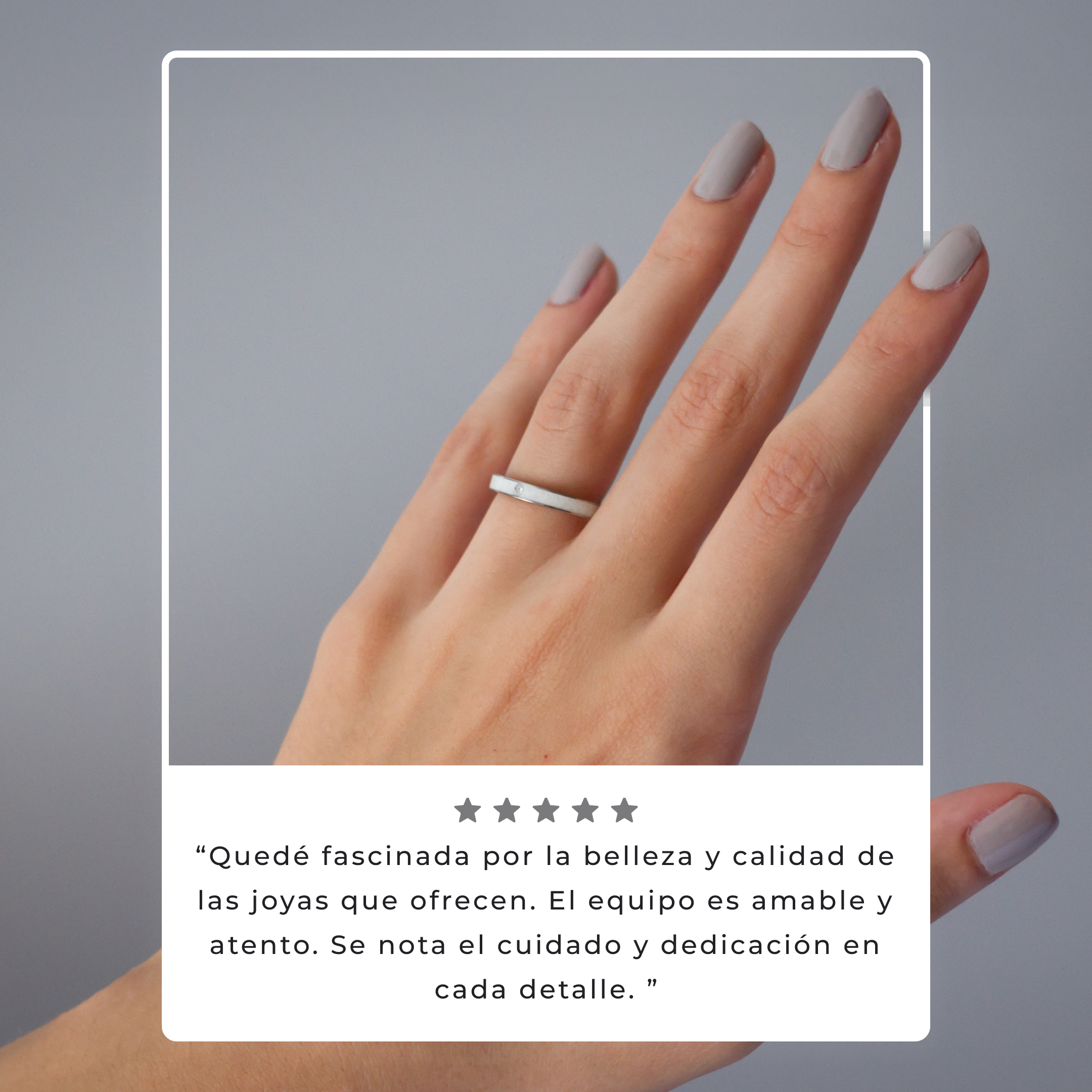 Anillo carrara classic cristal