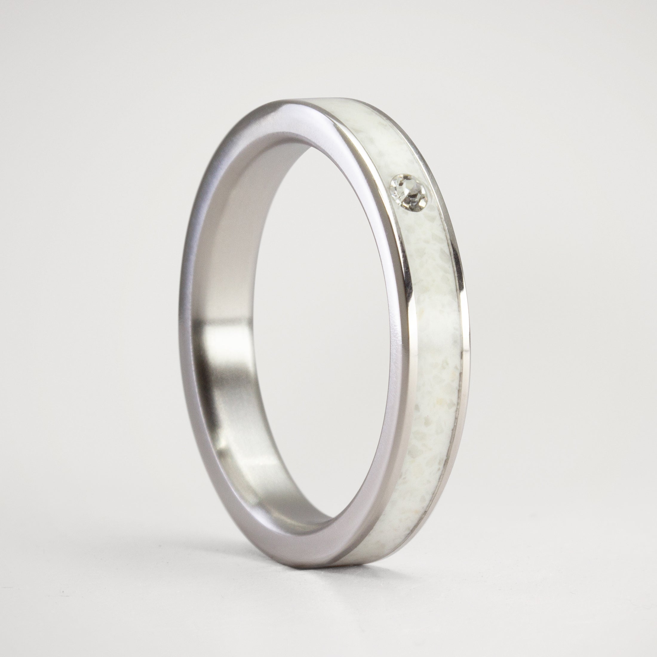 Anillo carrara classic con cristal