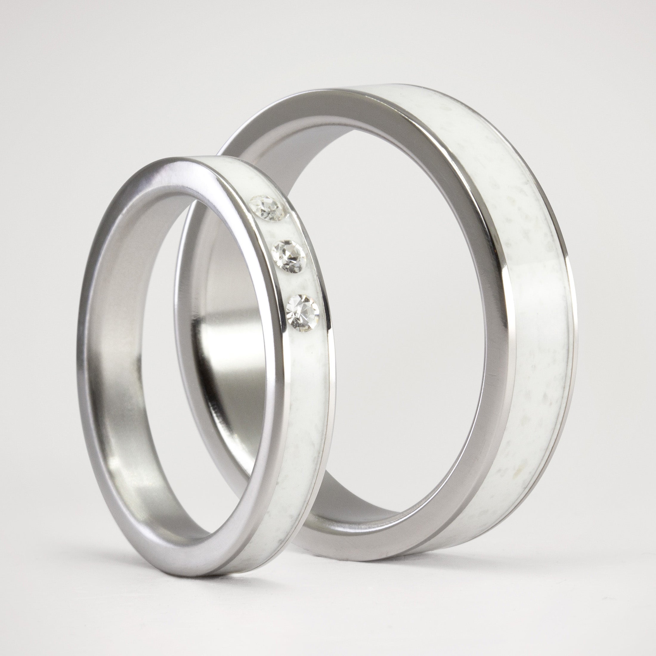 Set alianzas carrara deluxe silver