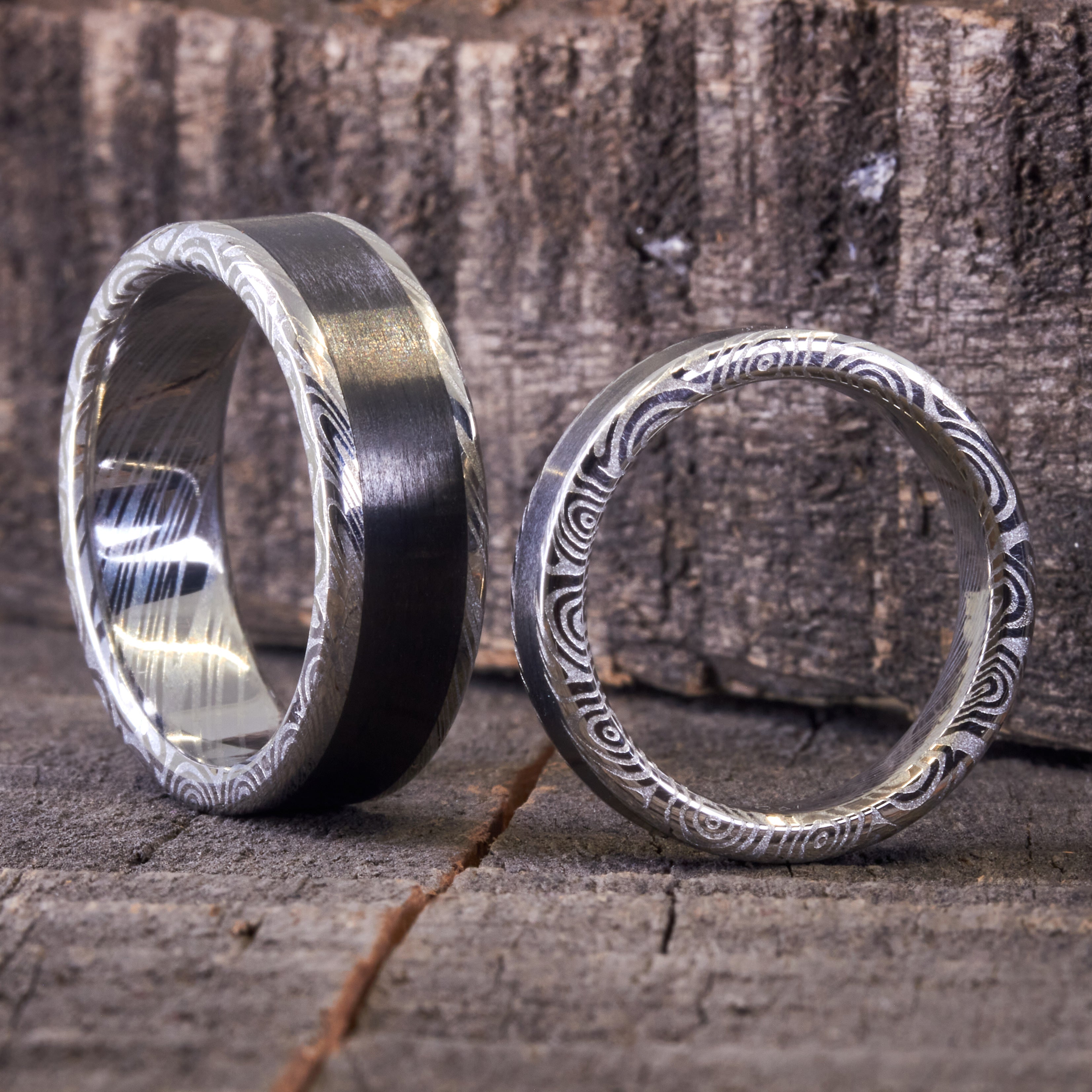 Set alianzas acero damasco y carbon