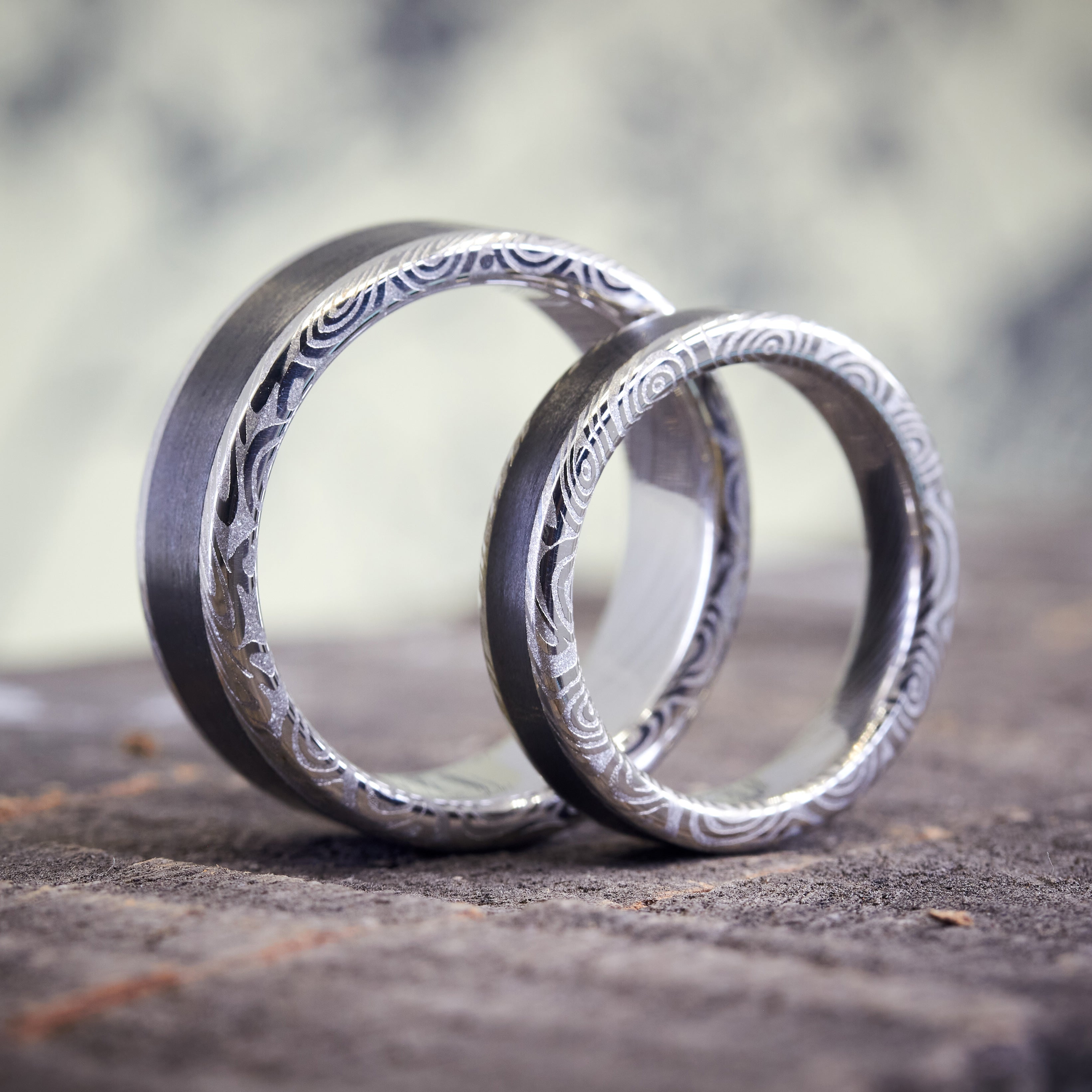 Set alianzas acero damasco y carbon