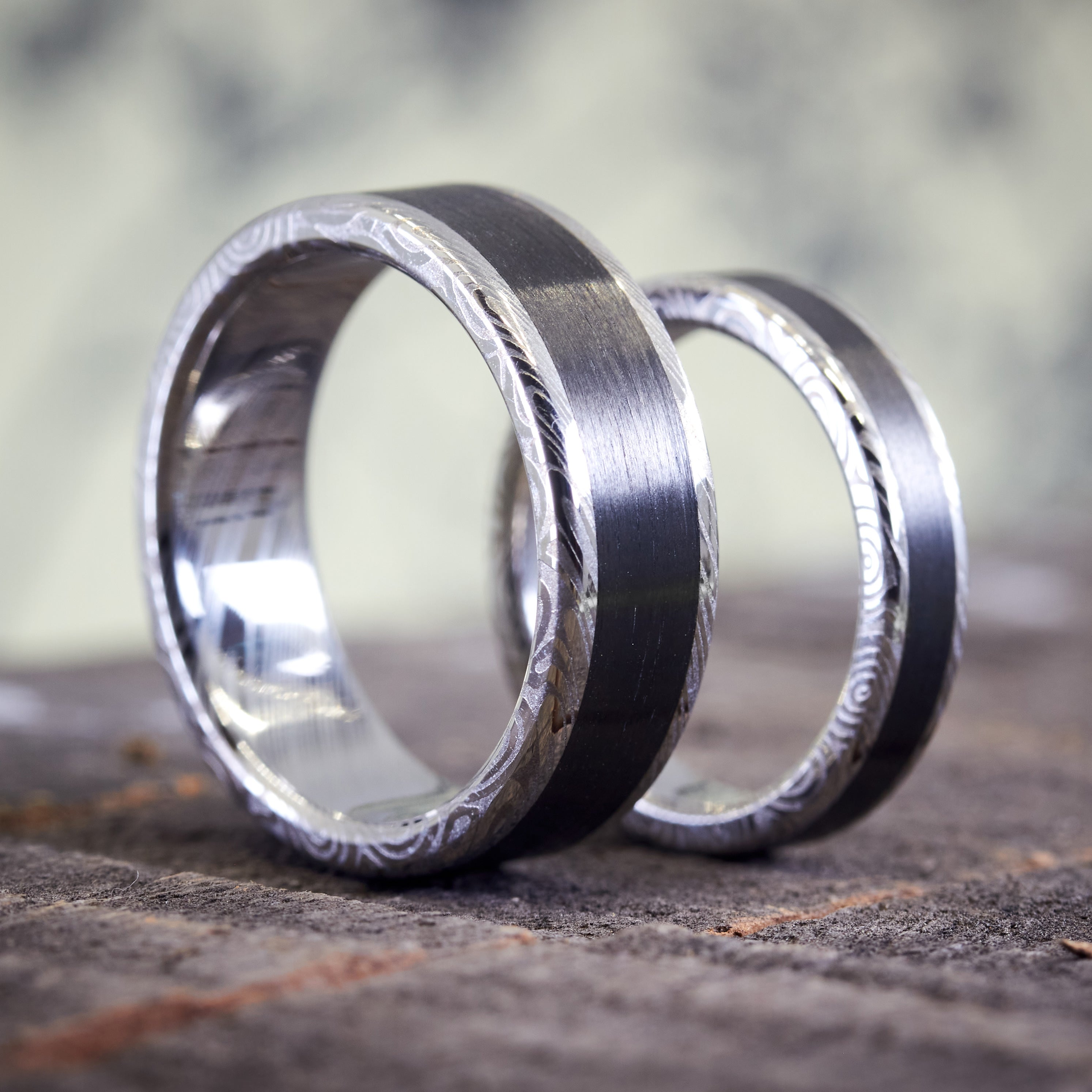 Set alianzas acero damasco y carbon