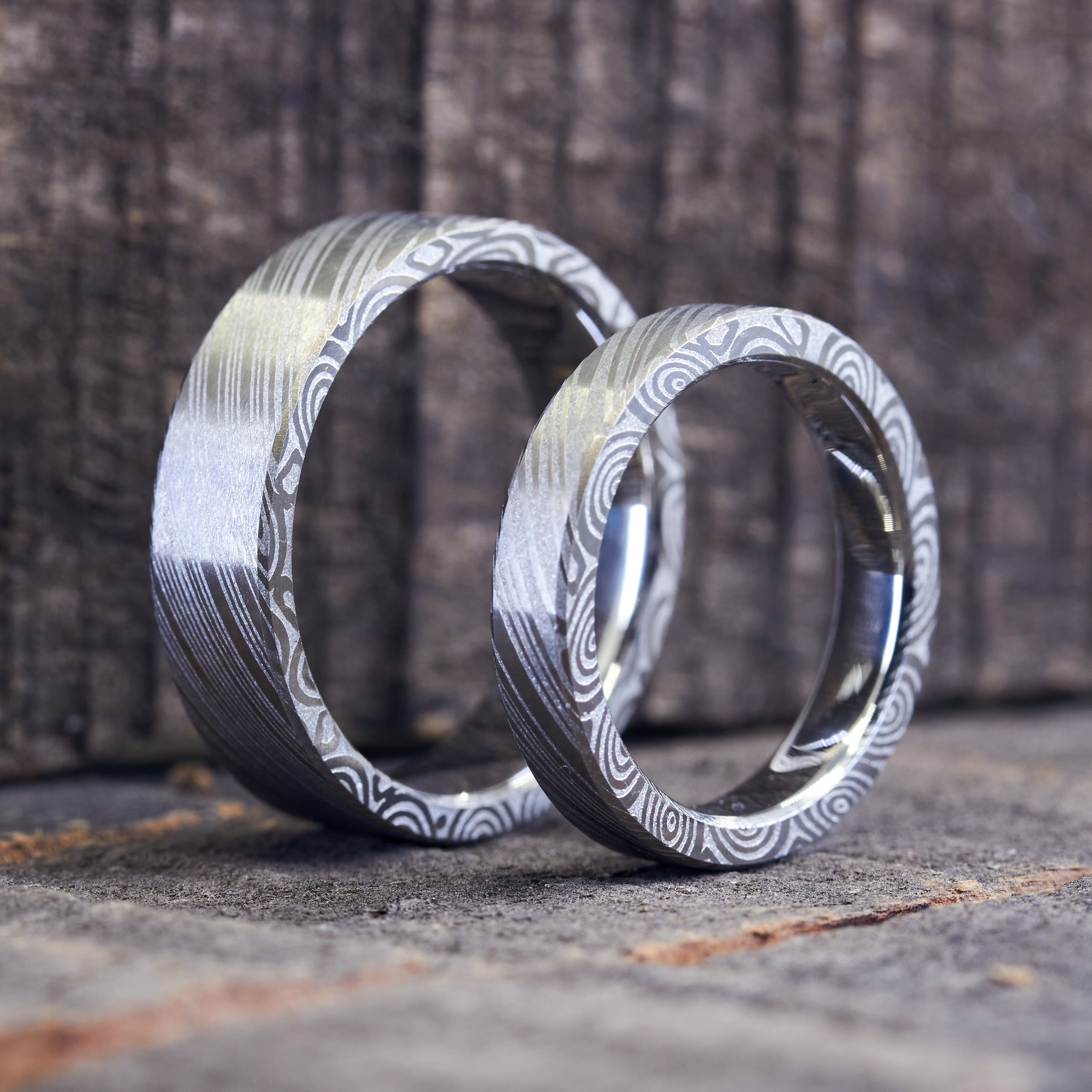 Set alianzas acero damasco HK planas