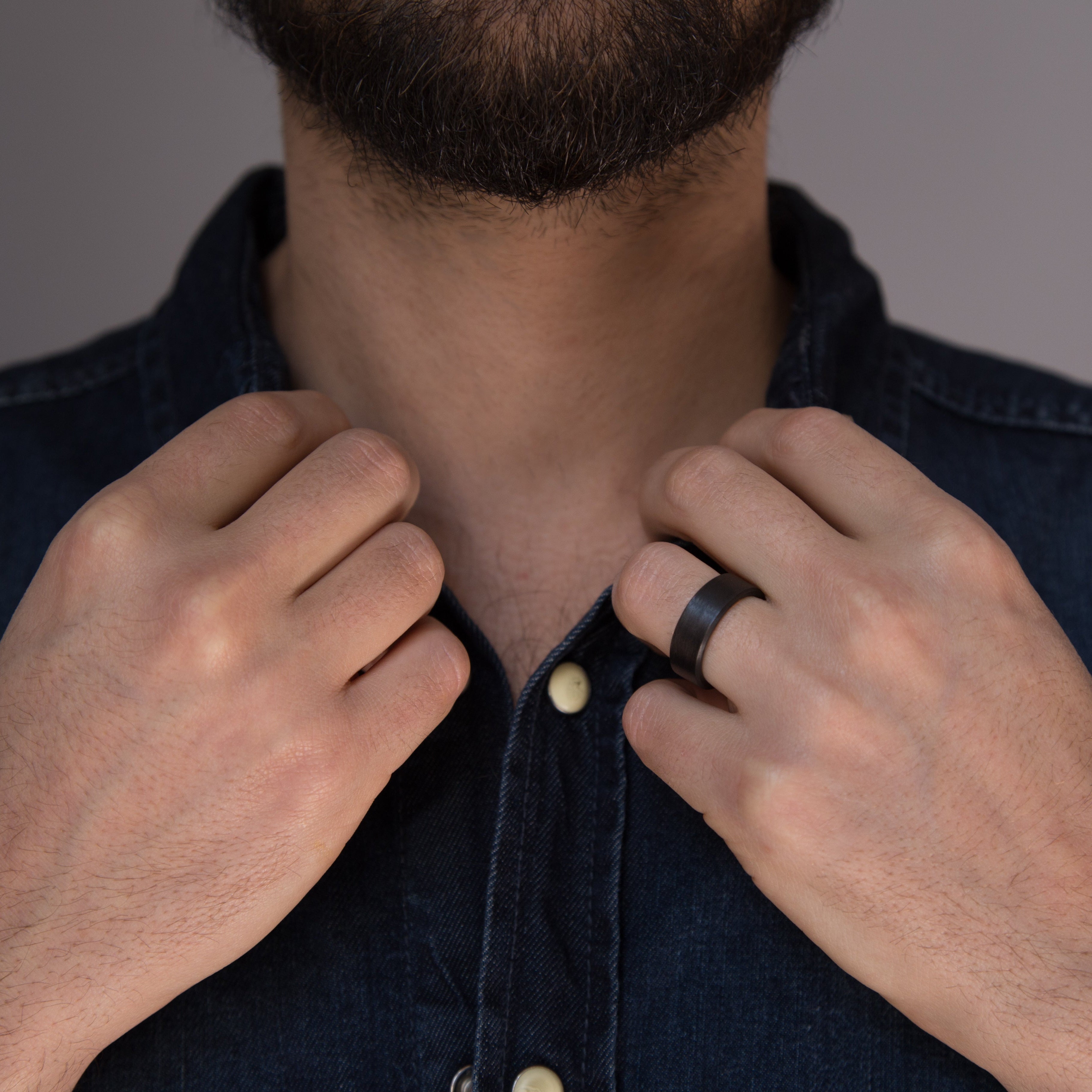 Anillo fibra de carbono cinta