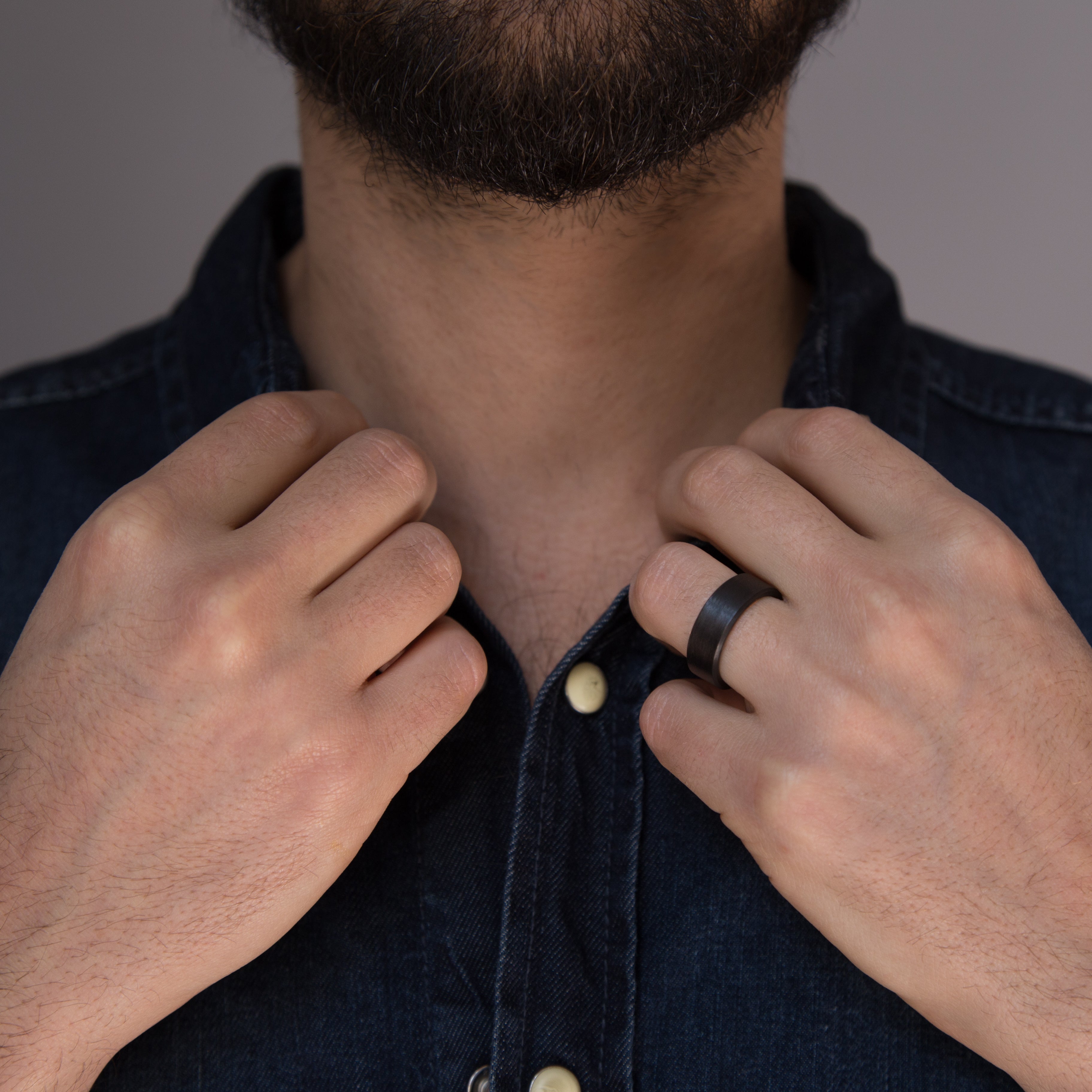 Anillo fibra de carbono cinta