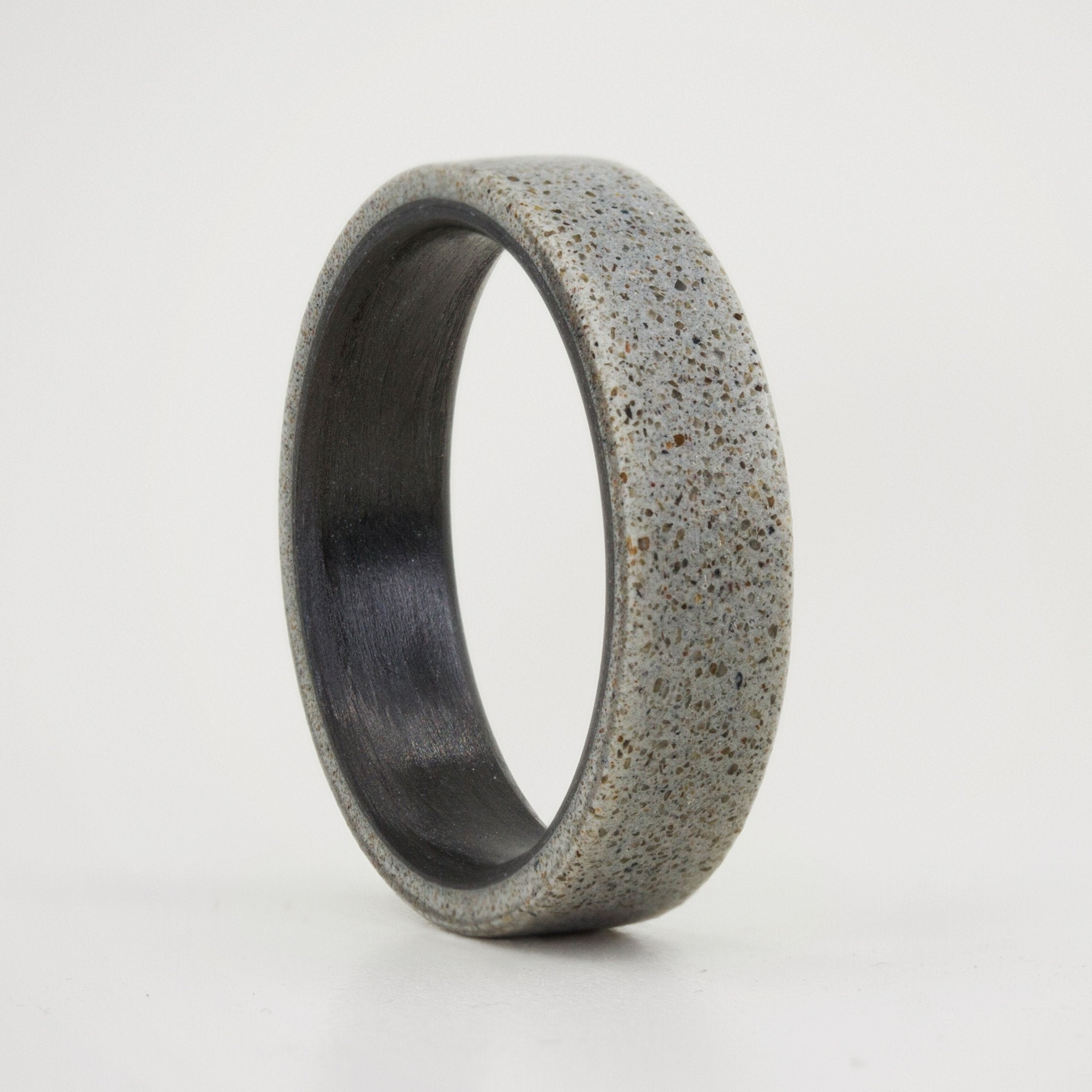 Anillo de concreto gris y carbon - 📣 SALE
