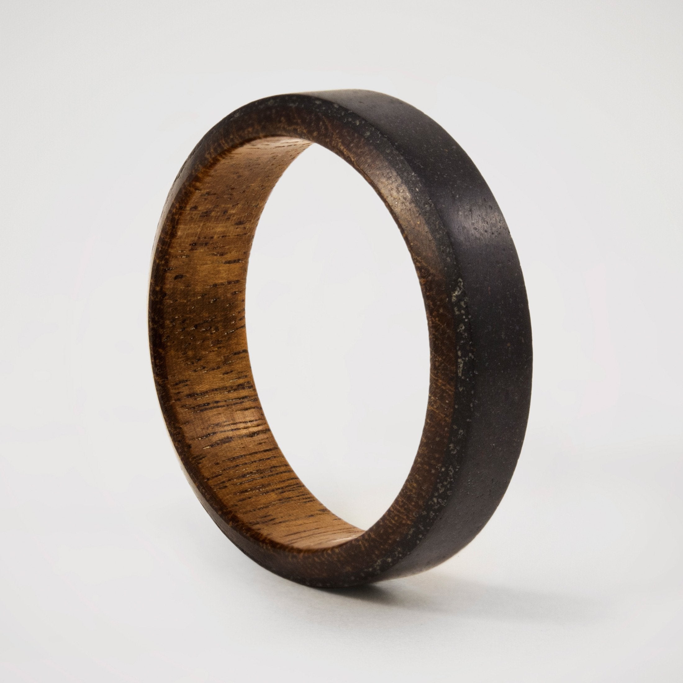 Anillo concreto negro y madera - 📣 SALE