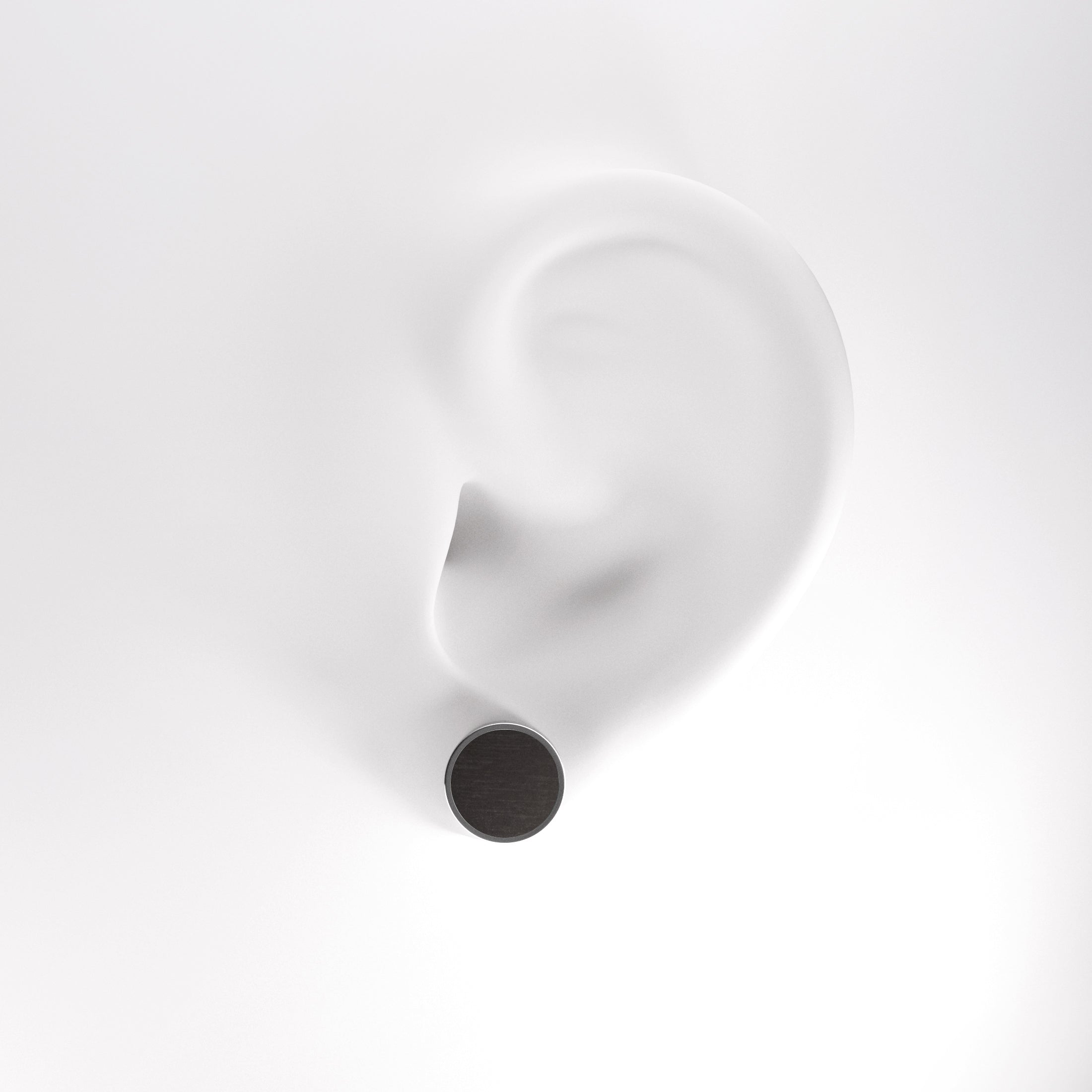 Aros de titanio hipoalergénico - Grafito L