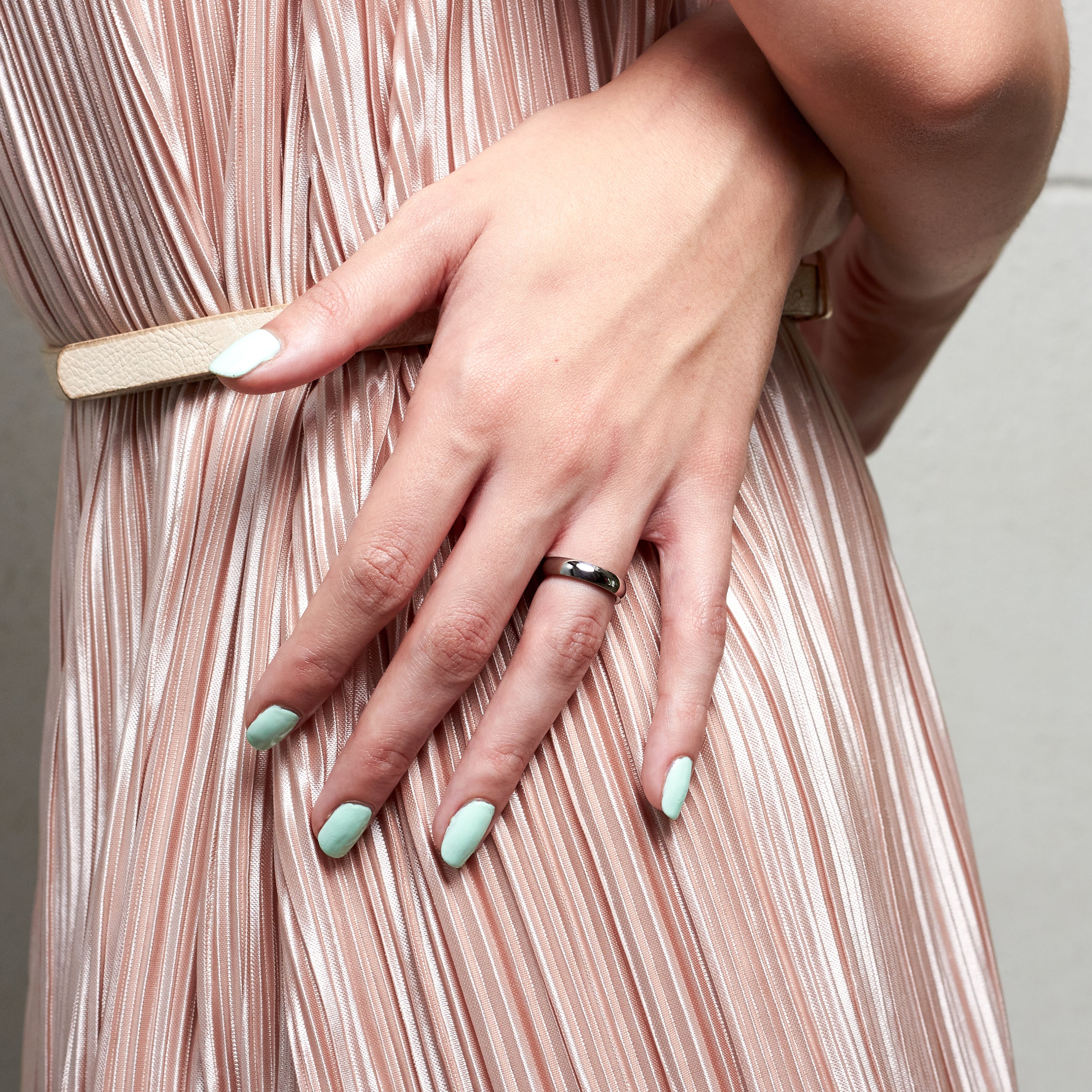 Set alianzas titanio pulido