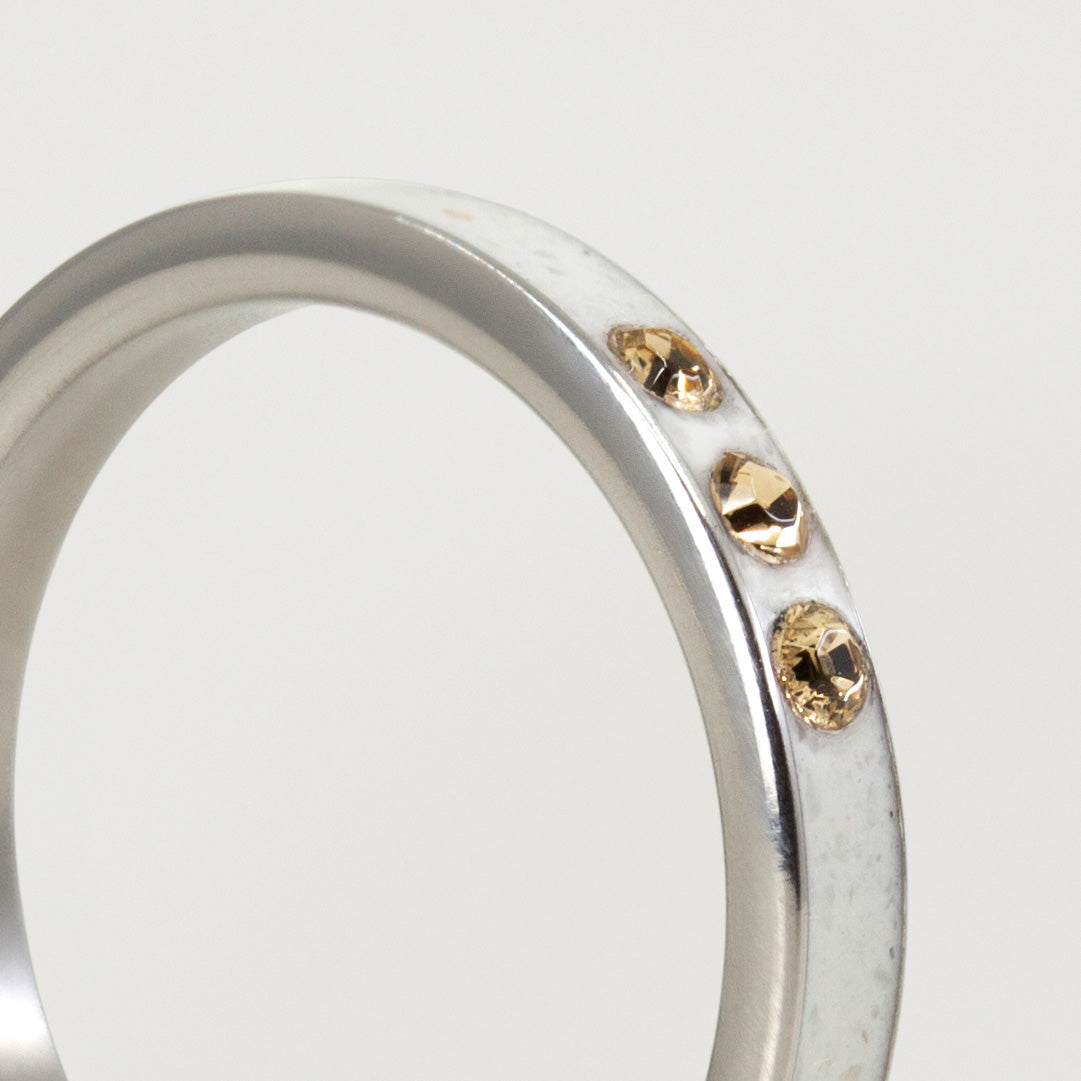 Anillo marmol de carrara deluxe