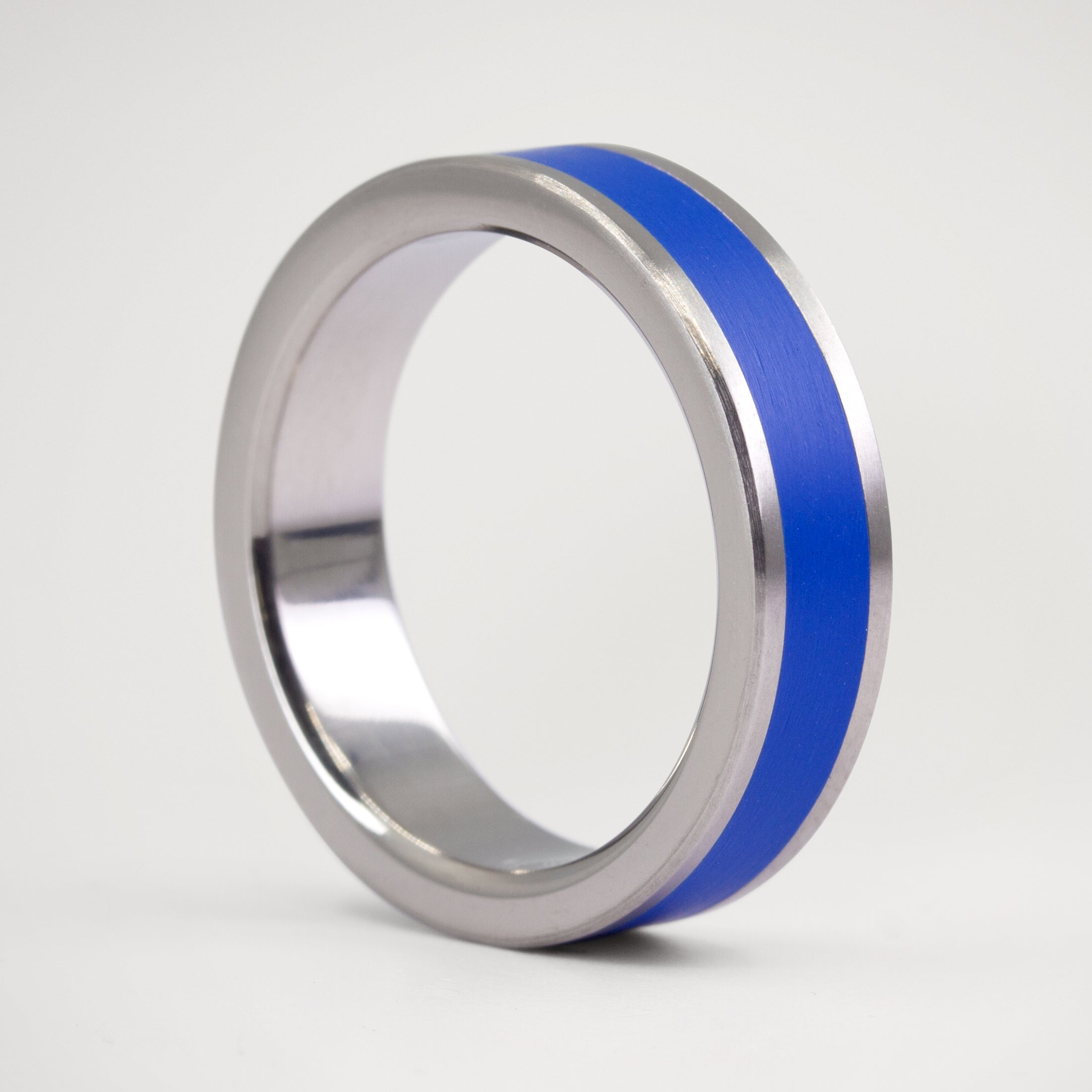 Anillo parallels azul