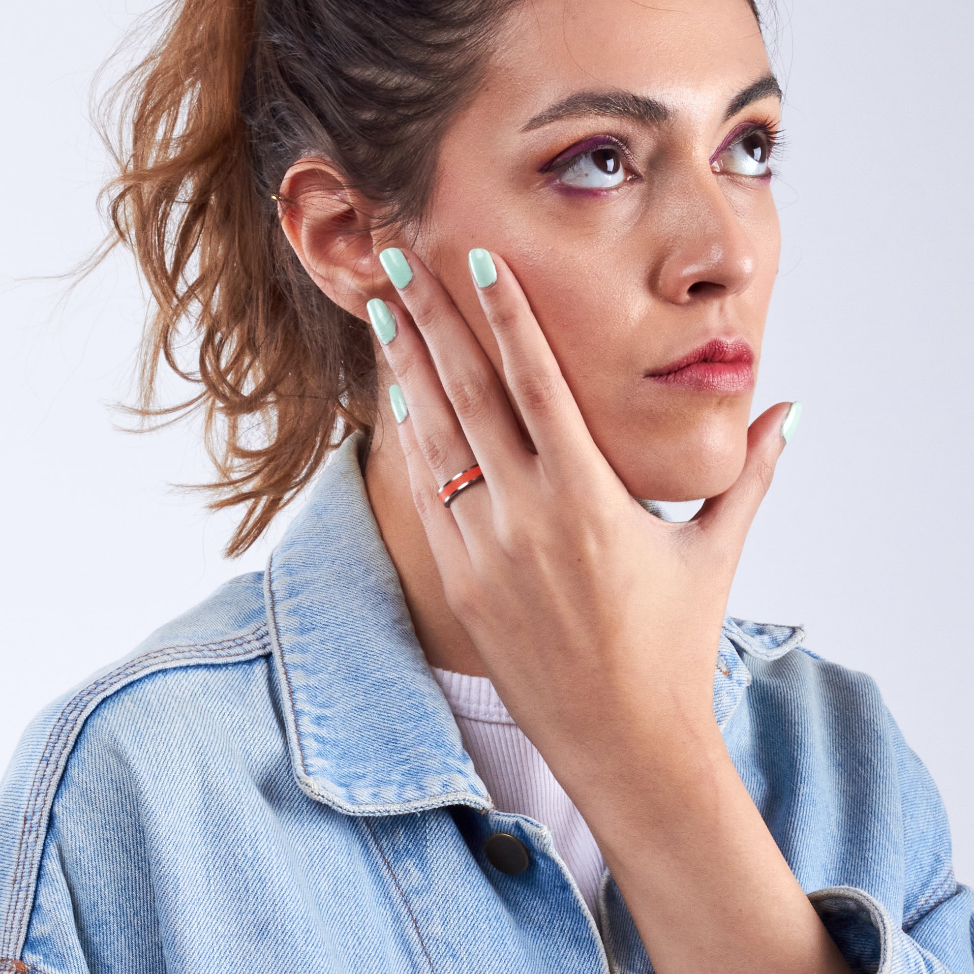 Anillo parallels naranja