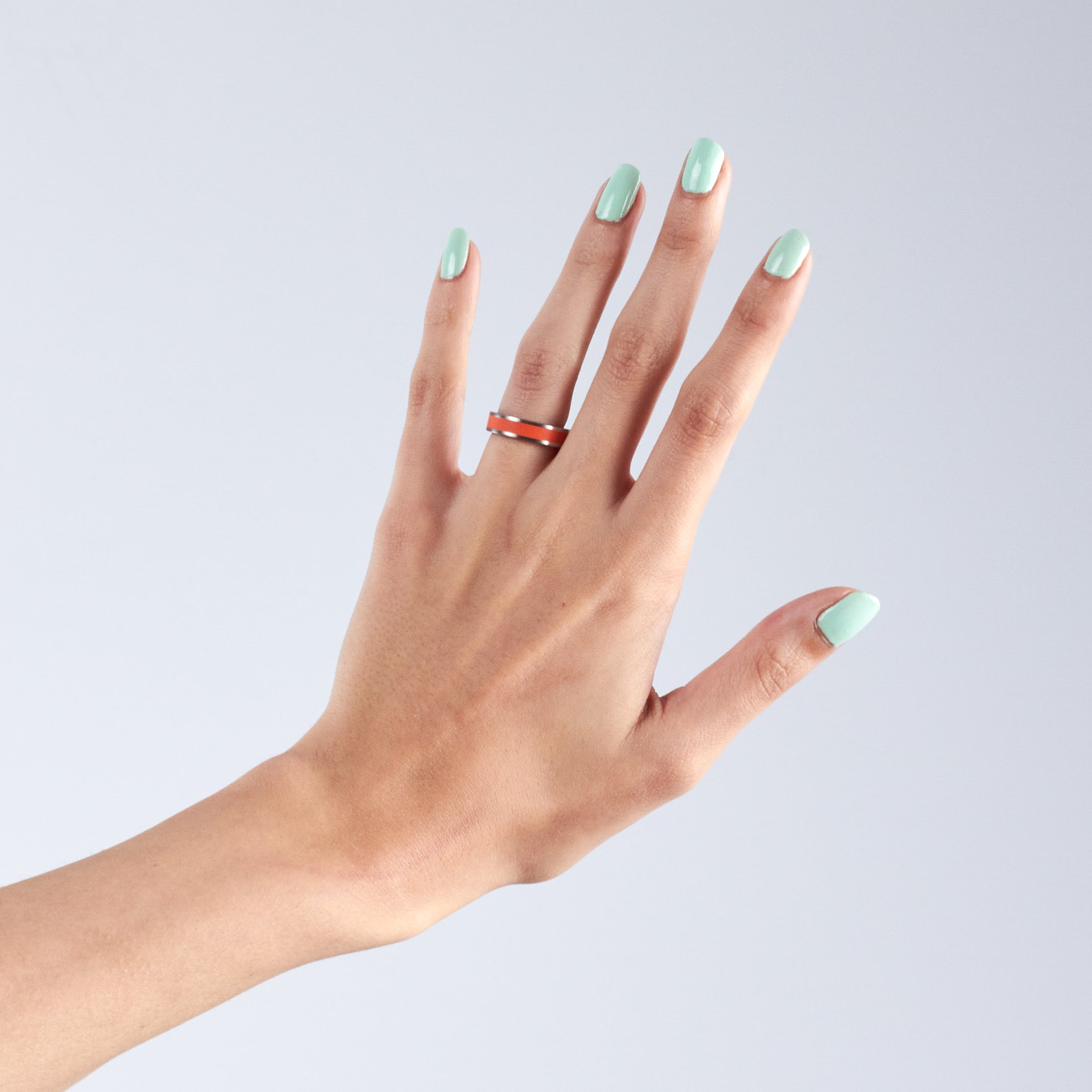 Anillo parallels naranja