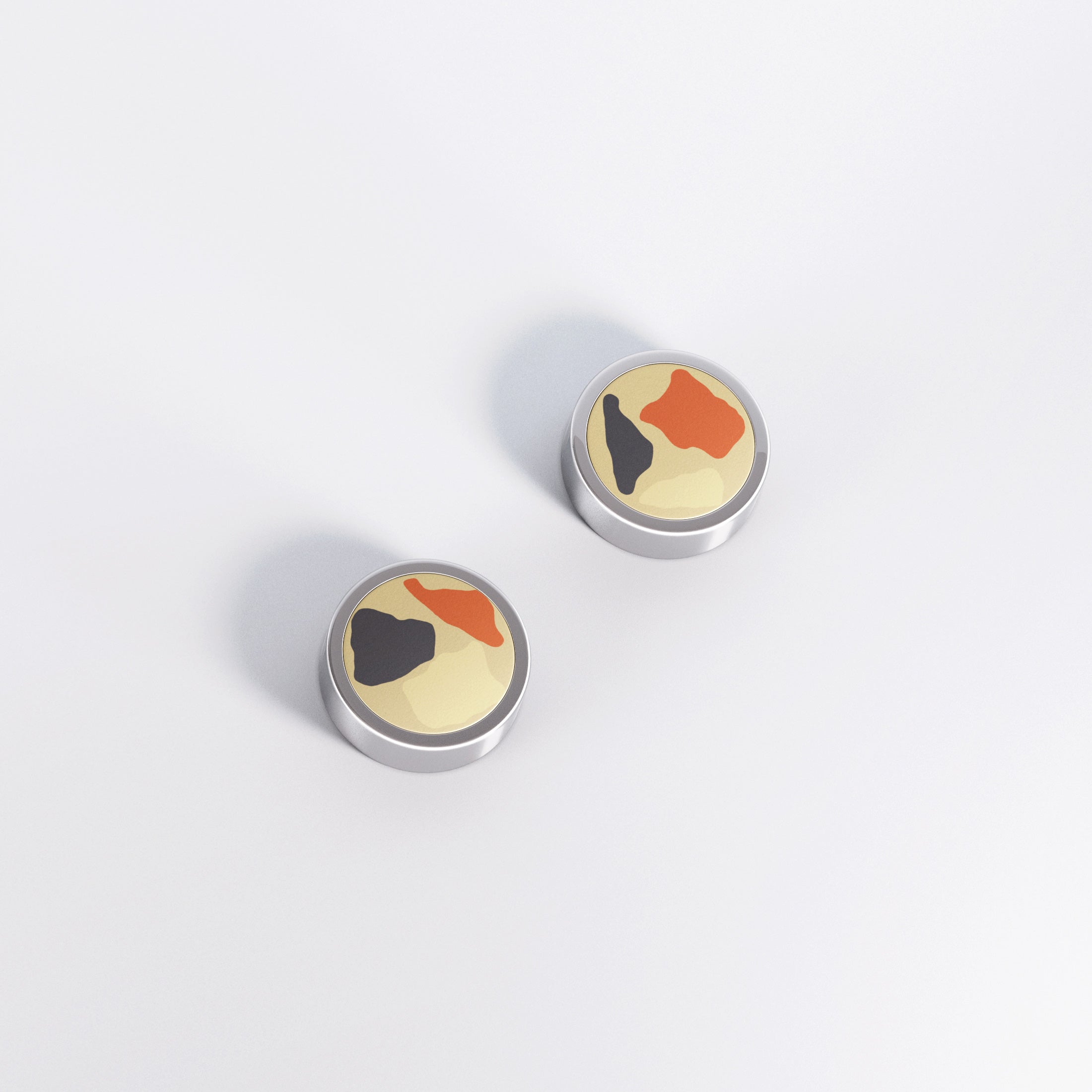 Aros de titanio hipoalergénico - Terrazzo Mix 02 . M