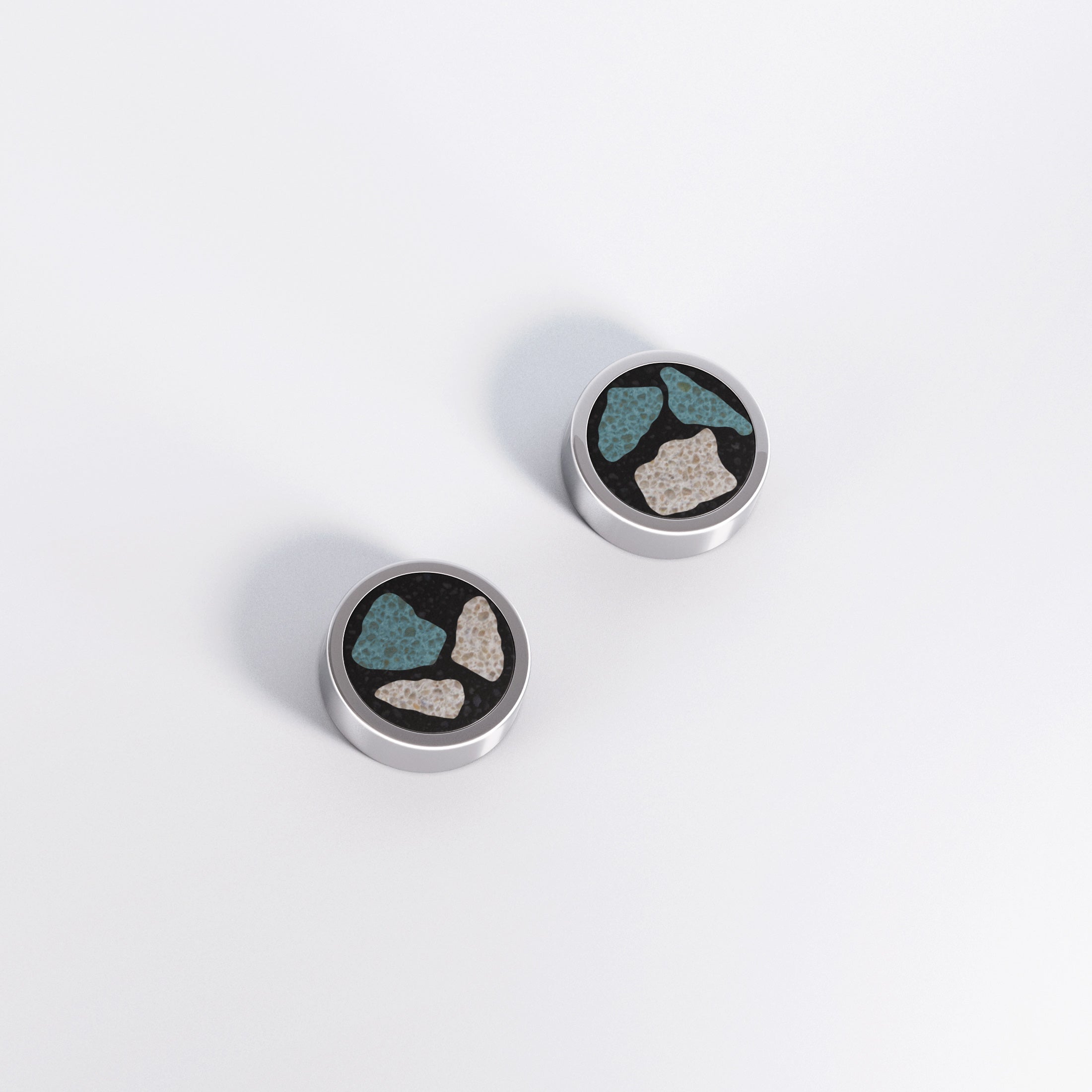 Aros de titanio hipoalergénico - Terrazzo MIX 03 . M