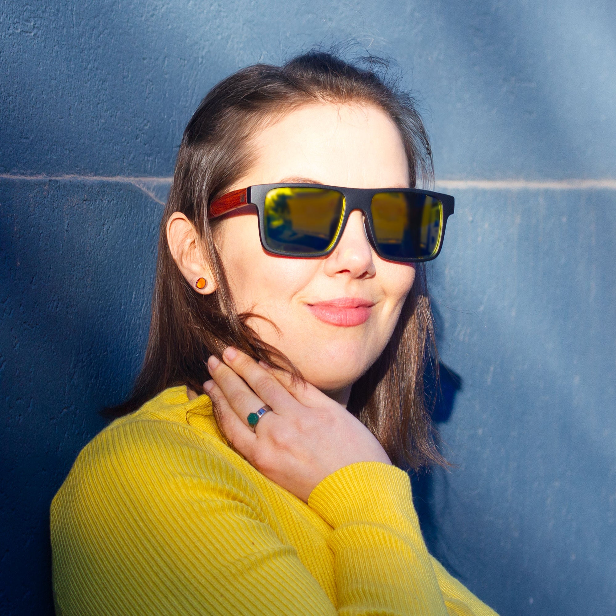 LENTES DE SOL ESPEJADOS DE MADERA