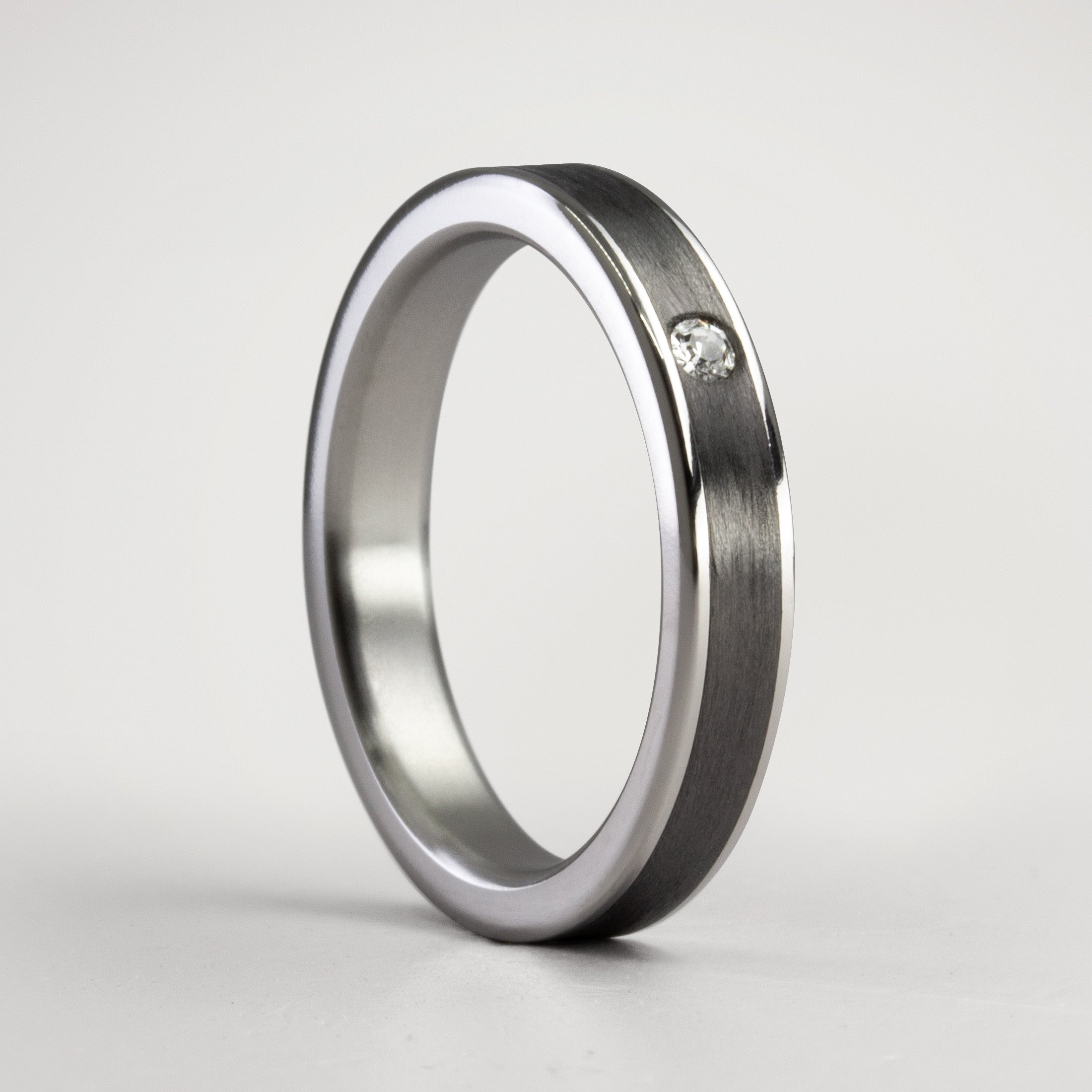 Anillo parallels classic con cristal